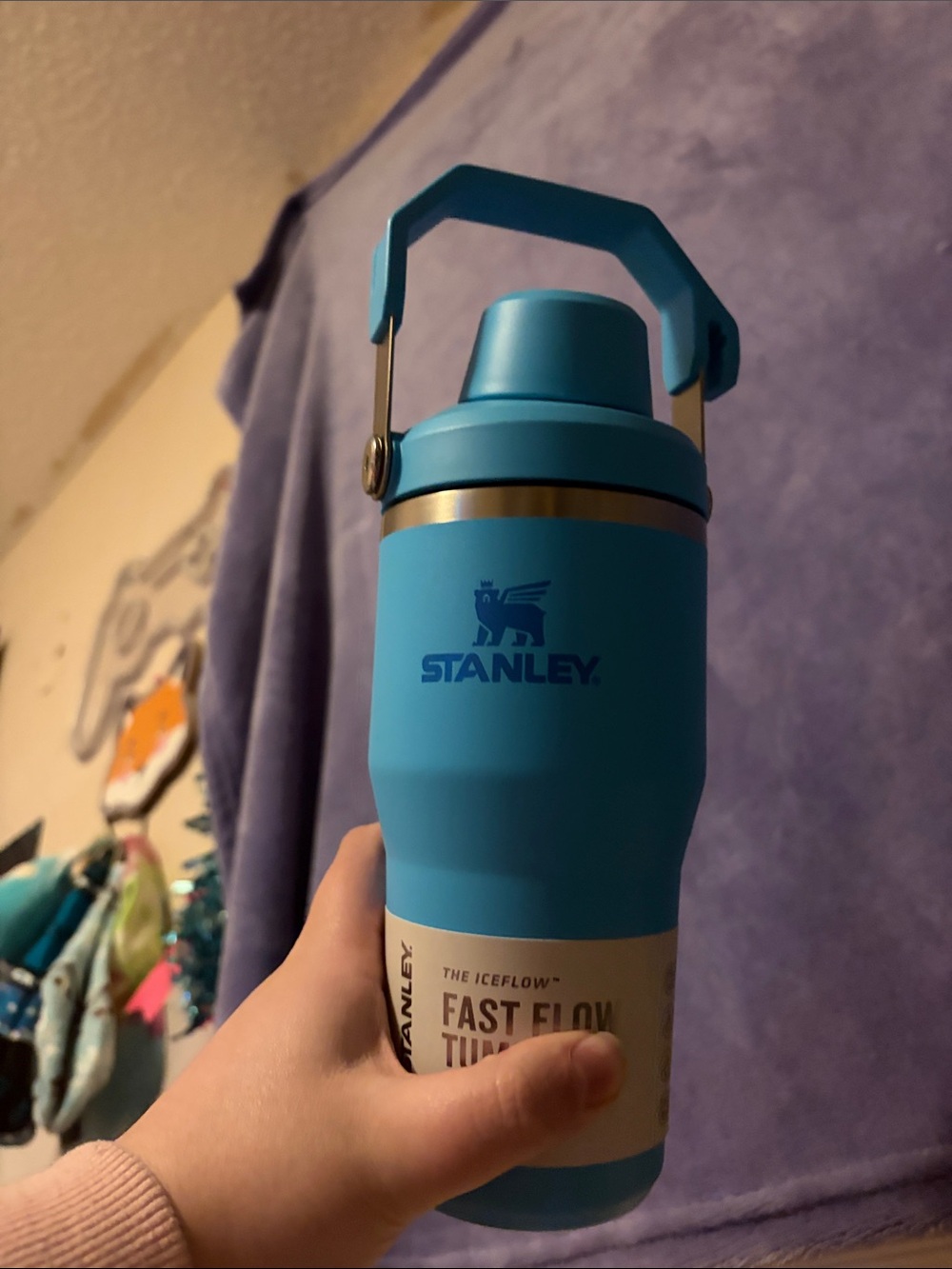 Stanley Blue Insulated Tumbler with Carry Handle BRAND NEW